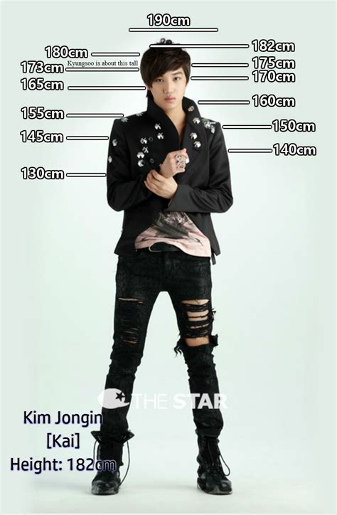 how tall is kai exo.
